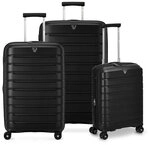 Roncato B-Flying Move 4 Rollen Kofferset 3-teilig mit Dehnfalte schwarz...