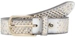 b.belt Nieteng&uuml;rtel Leder 100 cm grau BB0609L38-100-0110