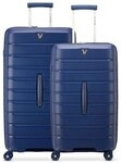 Roncato B-Flying Trunk 4 Rollen Kofferset 2-teilig blau TAS016684