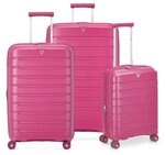Roncato B-Flying Move 4 Rollen Kofferset 3-teilig mit Dehnfalte pink TAS016701