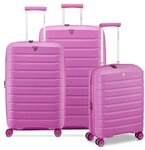 Roncato B-Flying Move 4 Rollen Kofferset 3-teilig mit Dehnfalte rosa TAS016704