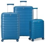 Roncato B-Flying Move 4 Rollen Kofferset 3-teilig mit Dehnfalte blau TAS016706