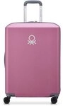 Delsey Paris x United Colors of Benetton UCB Hardside 4-Rollen Trolley 66 cm rosa