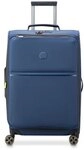 Delsey Paris Turenne Soft 4 Rollen Trolley 68 cm mit Dehnfalte blau TAS027028