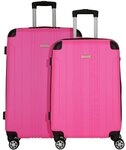 Nowi Lugano 4 Rollen Kofferset 2-teilig pink TAS019078