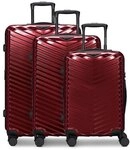 Redolz Essentials 18 4 Rollen Kofferset 3-teilig mit Dehnfalte rot TAS014405