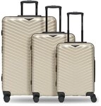 Redolz Essentials 18 4 Rollen Kofferset 3-teilig mit Dehnfalte gelb TAS014407