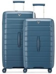 Roncato B-Flying Trunk 4 Rollen Kofferset 2-teilig blau TAS016686
