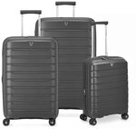 Roncato B-Flying Move 4 Rollen Kofferset 3-teilig mit Dehnfalte grau TAS016699