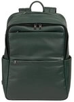 DuDu Sydney Daypack Leder 42 cm Laptopfach gr&uuml;n TAS040802