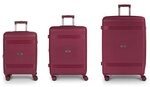 Gabol Saori 4 Rollen Kofferset 3-teilig mit Dehnfalte rot TAS020342