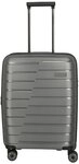 Travelite Air Base 4 Rollen Kabinentrolley 55 cm mit Dehnfalte grau TAS049243