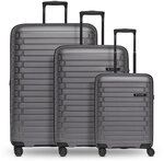 Pactastic Collection 04 THE THREE SET + 4 Rollen Kofferset 3-teilig mit Dehnfalte
