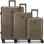 camel active Hanoi 4 Rollen Kofferset 3-teilig mit Dehnfalte oliv TAS049223
