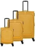 Travelite Umbria 4 Rollen Kofferset 3-teilig mit Dehnfalte gelb TAS056831