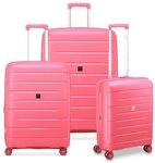 MODO by Roncato Starlight 3.0 4 Rollen Kofferset 3-teilig mit Dehnfalte pink