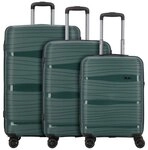 d & n d&n Travel Line 4300 4 Rollen Kofferset 3-teilig gr&uuml;n TAS055343