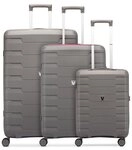 Roncato Skyline 2.0 Neon 4 Rollen Kofferset 3-teilig grau TAS052575
