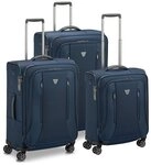 Roncato City 3.0 4 Rollen Kofferset 3-teilig mit Dehnfalte blau TAS016616