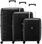 Roncato Skyline 2.0 Neon 4 Rollen Kofferset 3-teilig schwarz TAS052574