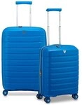 Roncato B-Flying 4 Rollen Kofferset 2-teilig mit Dehnfalte blau TAS050087