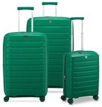 Roncato B-Flying Move 4 Rollen Kofferset 3-teilig mit Dehnfalte gr&uuml;n TAS050068