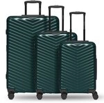 Redolz Essentials 18 4 Rollen Kofferset 3-teilig mit Dehnfalte gr&uuml;n TAS042311
