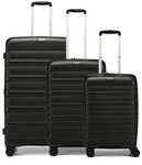 d & n d&n Travel Line 4700 4 Rollen Kofferset 3-teilig mit Dehnfalte schwarz