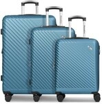 Check.In Paradise 2.0 4 Rollen Kofferset 3-teilig mit Dehnfalte blau TAS052737