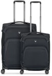 Roncato Gateway 4 Rollen Kofferset 2-teilig mit Dehnfalte schwarz TAS050106