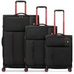 Roncato Move 4 Rollen Kofferset 3-teilig mit Dehnfalte schwarz TAS028508