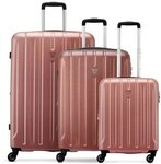 Roncato Kinetic 2.0 4 Rollen Kofferset 3-teilig mit Dehnfalte rosa TAS038343