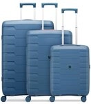 Roncato Skyline 2.0 Neon 4 Rollen Kofferset 3-teilig blau TAS052576