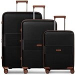 Farmhood Eco Edition 02 4 Rollen Kofferset 3-teilig mit Dehnfalte schwarz TAS042992