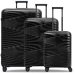 Pactastic Collection 02 THE THREE SET 4 Rollen Kofferset 3-teilig schwarz TAS038131