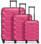 Smartbox Edition 01 4 Rollen Kofferset 3-teilig mit Dehnfalte pink TAS040743