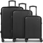 bugatti Valencia 2.0 4 Rollen Kofferset 3-teilig mit Dehnfalte schwarz TAS054297