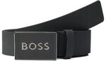 Boss Icon G&uuml;rtel Leder 90 cm grau 50471333-90-003