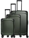 Travelite Millennium 4 Rollen Kofferset 3-teilig mit Dehnfalte gr&uuml;n TAS065960