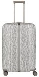 Travelite Lascana Edition 4 Rollen Trolley M 65 cm mit Dehnfalte silberfarben