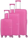Travelite Pacific 4 Rollen Kofferset 3-teilig pink TAS077131