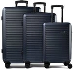 Nowi Grand Canaria 4-Rollen Kofferset 3tlg. mit Doppelrollen blau TAS078292