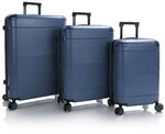 Heys Zen 4 Rollen Kofferset 3-teilig mit Dehnfalte blau TAS038825