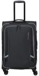 Travelite Corsiica 4 Rollen Trolley M 67 cm mit Dehnfalte schwarz TAS077149