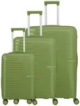 Travelite Pacific 4 Rollen Kofferset 3-teilig gr&uuml;n TAS077132