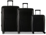 Worldpack Havanna 4 Rollen Kofferset 3-teilig schwarz TAS048067