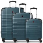 Wenger Amplar Evo 4 Rollen Kofferset 3-teilig mit Dehnfalte petrol TAS076306