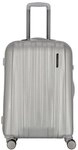 Polestream Moonrock 4 Rollen Trolley M 69 cm mit Dehnfalte silberfarben TAS046223