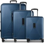 Redolz Essentials 14 4 Rollen Kofferset 3-teilig mit Dehnfalte blau TAS071604