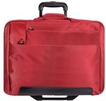 Dermata 2 Rollen Businesstrolley 37 cm Laptopfach rot 3479NY-004